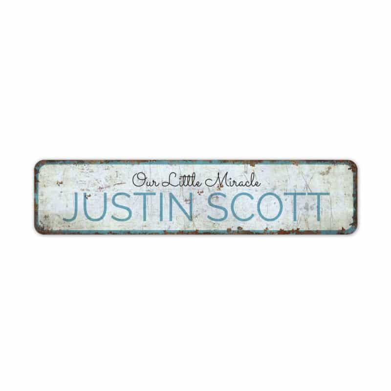 Our-Little-Miracle-Premium-Quality-Rustic-Metal-Sign-3