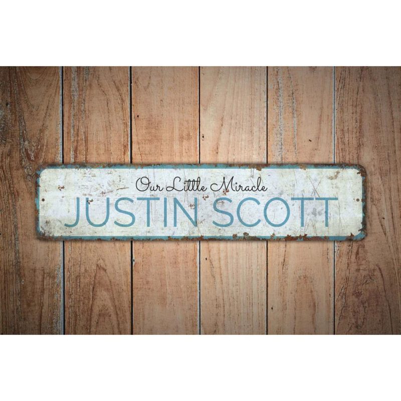 Our-Little-Miracle-Premium-Quality-Rustic-Metal-Sign-4