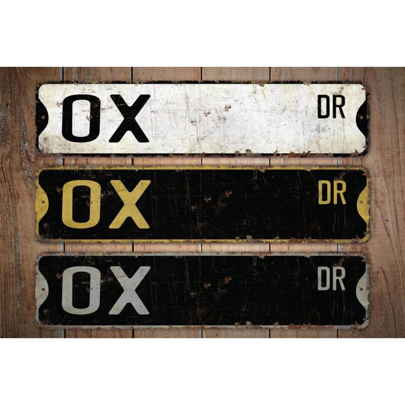 Ox-Premium-Quality-Rustic-Metal-Sign-Images