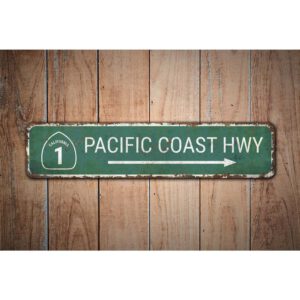 Pacific-Coast-HWY-Sign-Premium-Quality-Rustic-Metal-Sign-Images