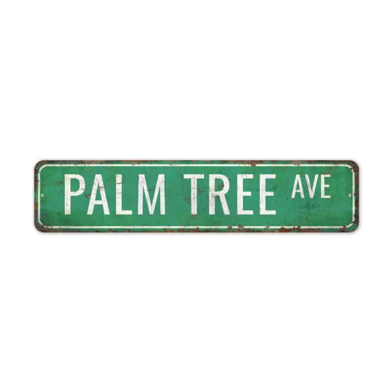 Palm-Tree-Avenue-Premium-Quality-Rustic-Metal-Sign-2