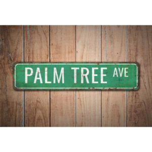 Palm-Tree-Avenue-Premium-Quality-Rustic-Metal-Sign-Images