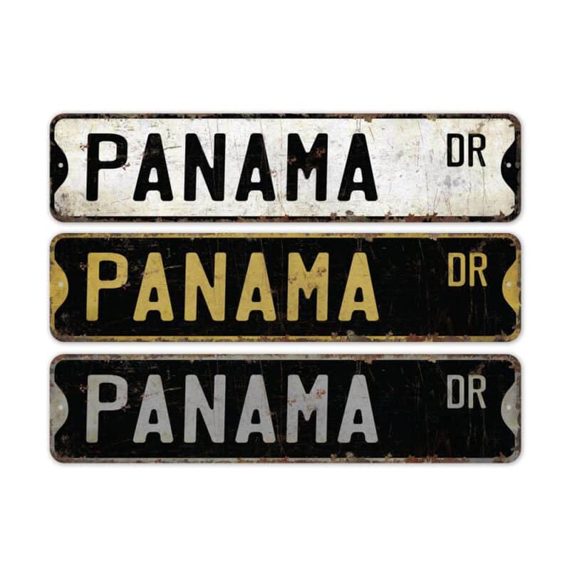 Panama-Premium-Quality-Rustic-Metal-Sign-2