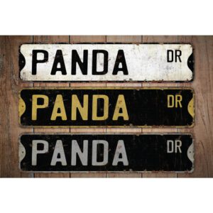 Panda-Premium-Quality-Rustic-Metal-Sign-Images