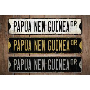 Papua-New-Guinea-Premium-Quality-Rustic-Metal-Sign-Images