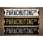 Parachuting-Premium-Quality-Rustic-Metal-Sign-Images