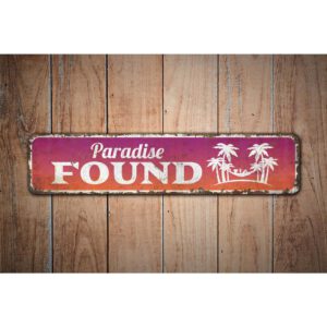 Paradise-Found-Sign-Premium-Quality-Rustic-Metal-Sign-Images