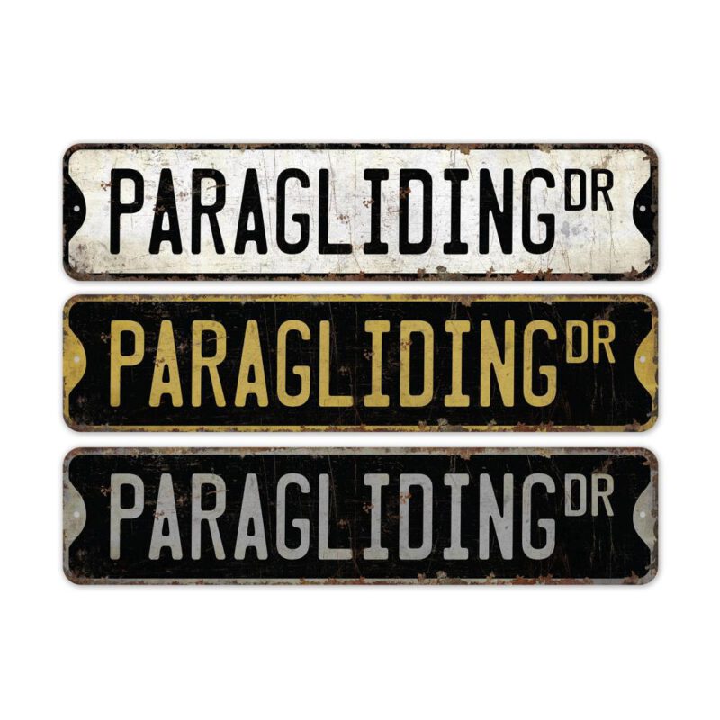 Paragliding-Premium-Quality-Rustic-Metal-Sign-2