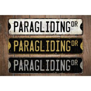 Paragliding-Premium-Quality-Rustic-Metal-Sign-Images