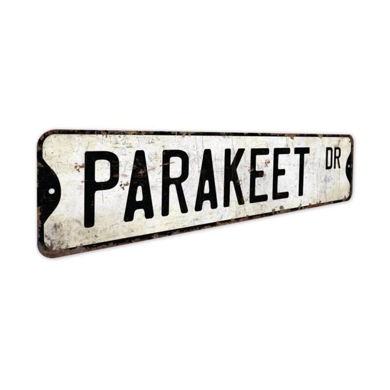 Parakeet-Premium-Quality-Rustic-Metal-Sign-3