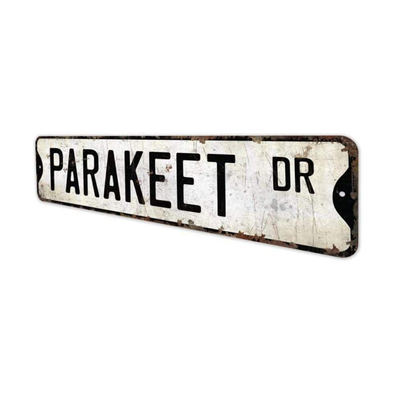 Parakeet-Premium-Quality-Rustic-Metal-Sign-4