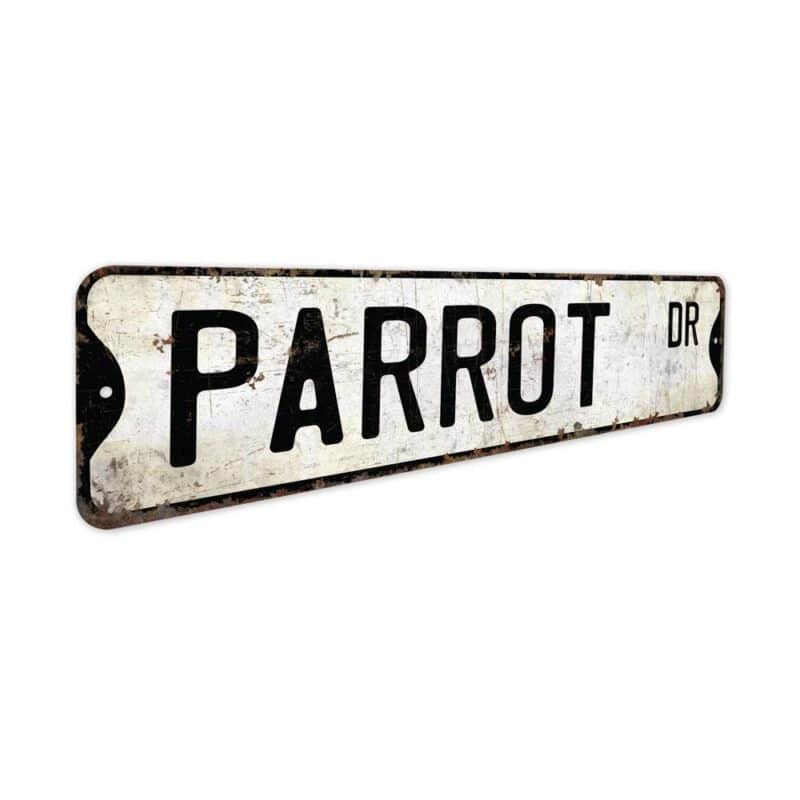 Parrot-Premium-Quality-Rustic-Metal-Sign-3