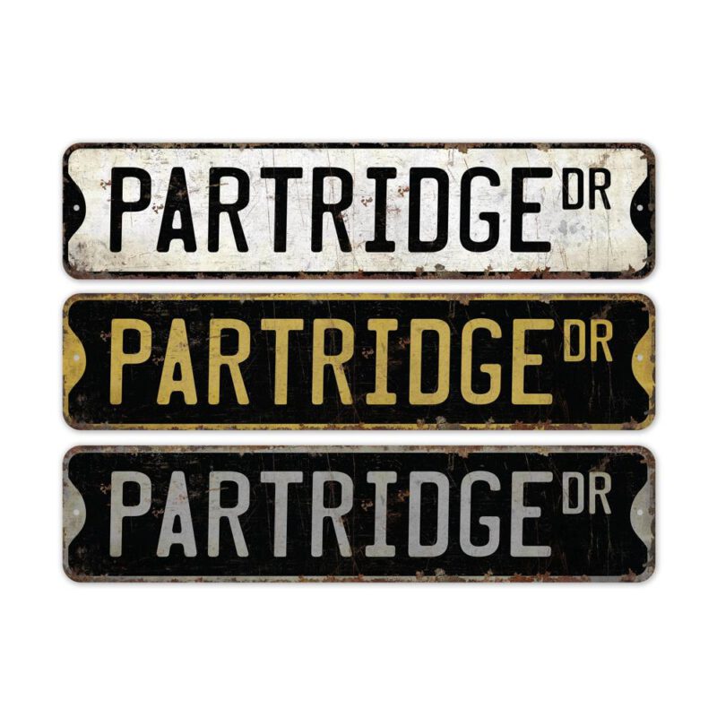 Partridge-Premium-Quality-Rustic-Metal-Sign-2