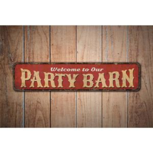 Party-Barn-Sign-Premium-Quality-Rustic-Metal-Sign-Images