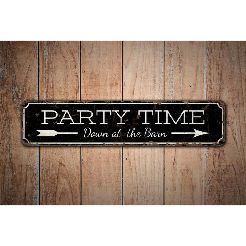 Party-Time-Sign-Premium-Quality-Rustic-Metal-Sign-Images