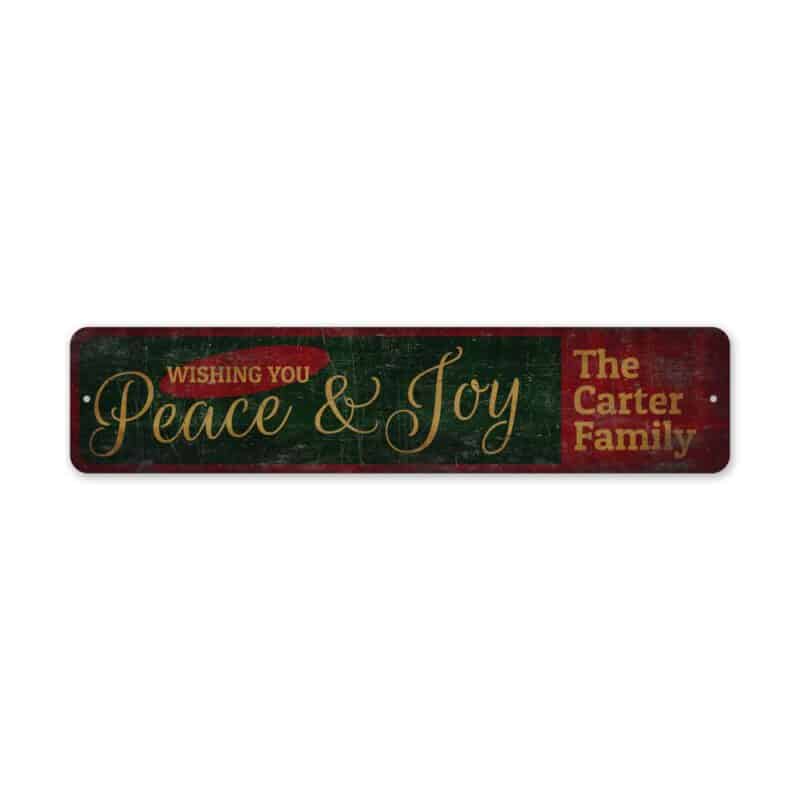 Peace-And-Joy-Sign-Premium-Quality-Rustic-Metal-Sign-2