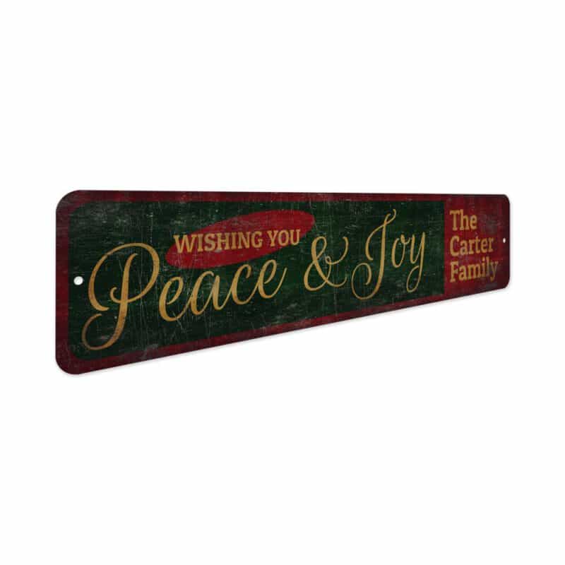 Peace-And-Joy-Sign-Premium-Quality-Rustic-Metal-Sign-3