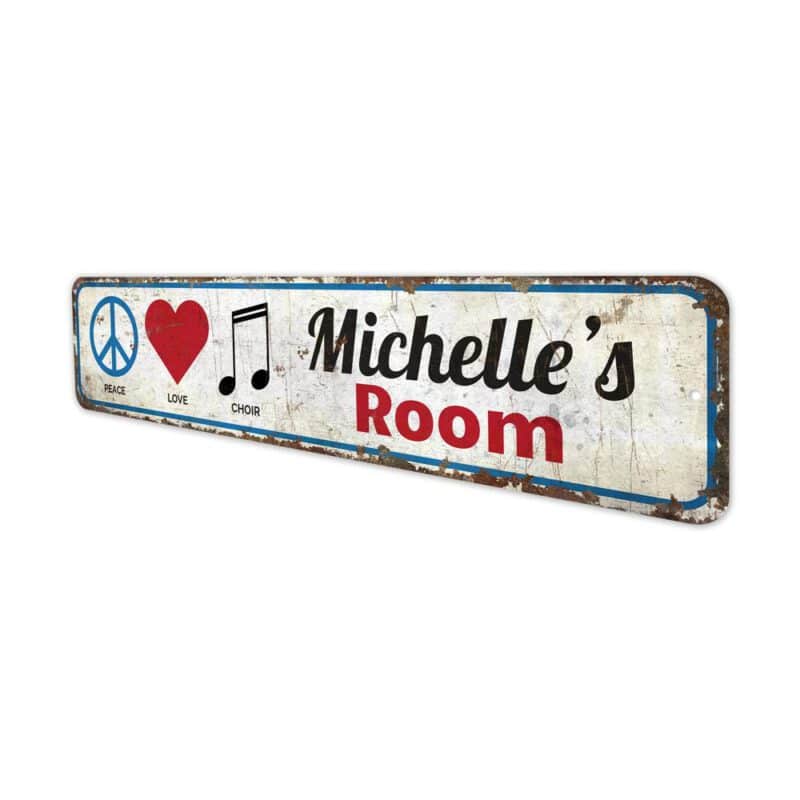 Peace-Love-Choir-Premium-Quality-Rustic-Metal-Sign-4