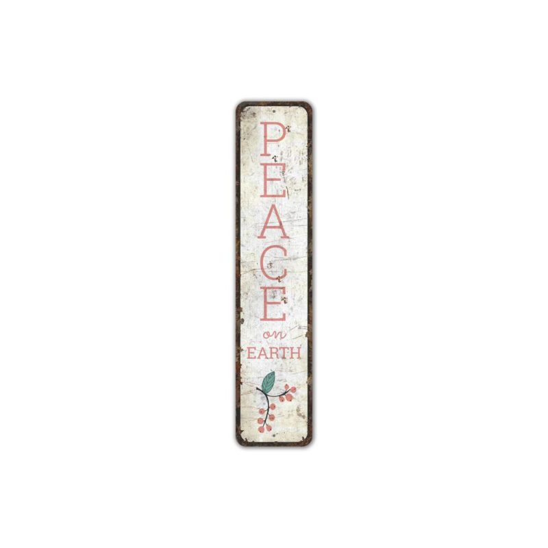 Peace-on-Earth-Sign-Premium-Quality-Rustic-Metal-Sign-2