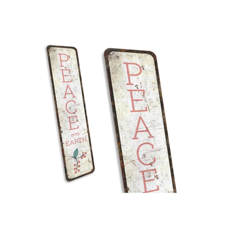 Peace-on-Earth-Sign-Premium-Quality-Rustic-Metal-Sign-3