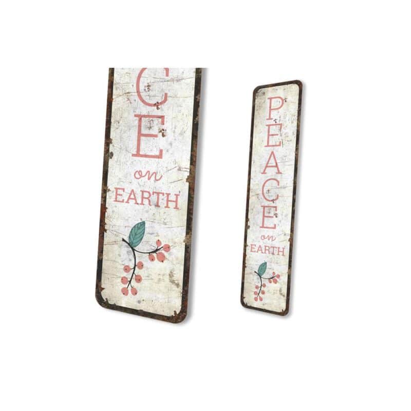 Peace-on-Earth-Sign-Premium-Quality-Rustic-Metal-Sign-4