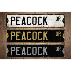 Peacock-Premium-Quality-Rustic-Metal-Sign-Images