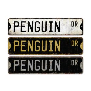 Penguin-Premium-Quality-Rustic-Metal-Sign-2