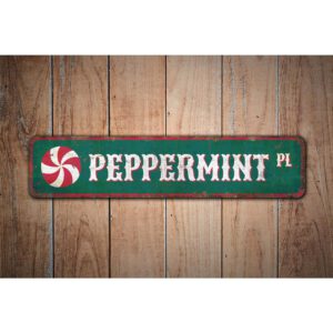 Peppermint-Sign-Premium-Quality-Rustic-Metal-Sign-Images