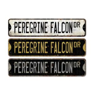 Peregrine-Falcon-Premium-Quality-Rustic-Metal-Sign-2