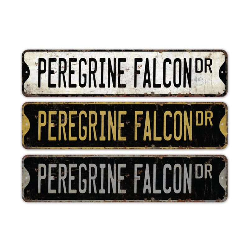 Peregrine-Falcon-Premium-Quality-Rustic-Metal-Sign-2