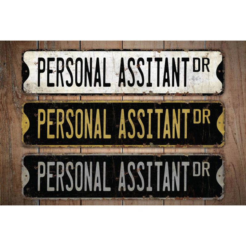 Personal-Assitant-Premium-Quality-Rustic-Metal-Sign-Images