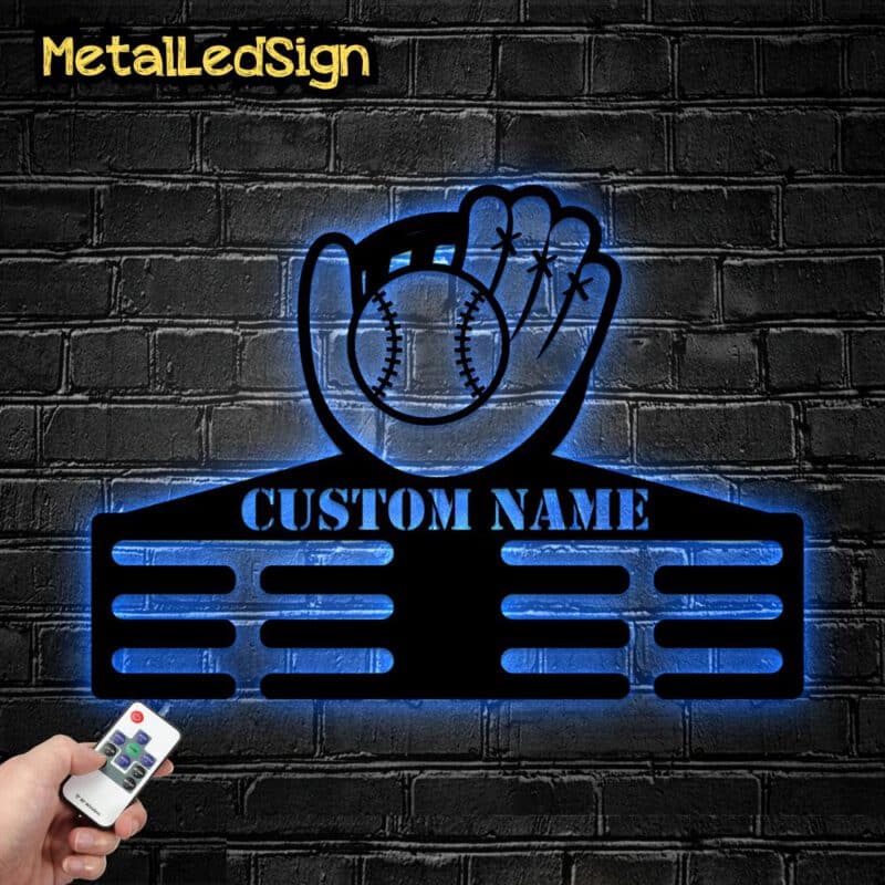 Personalized-Baseball-Metal-Wall-Hanging-With-Led-Light-4