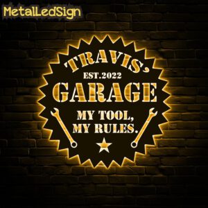 Personalized-Garage-Sign-with-Led-Light-Images