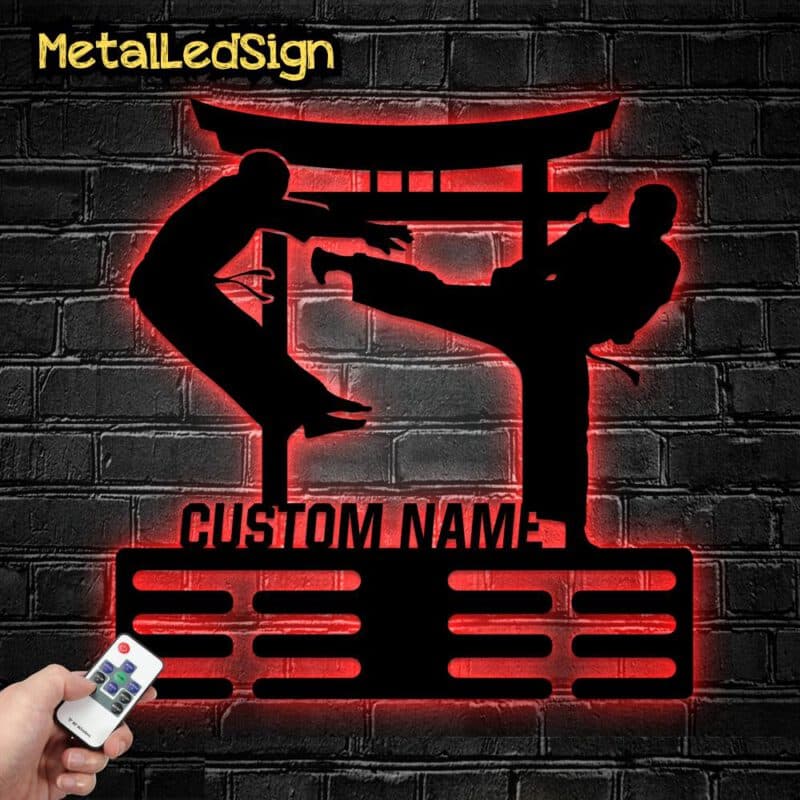 Personalized-Karate-Medal-Hanger-2