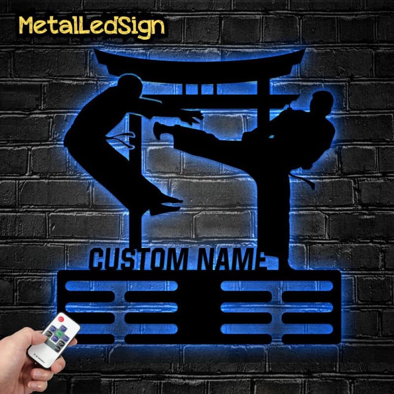 Personalized-Karate-Medal-Hanger-8