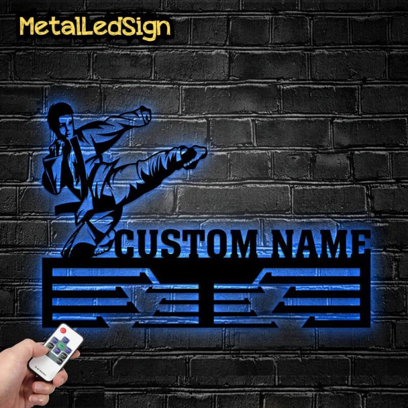 Personalized-Karate-Metal-Medal-Hanger-6