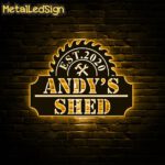 Personalized-LED-Garage-Metal-Sign-Images