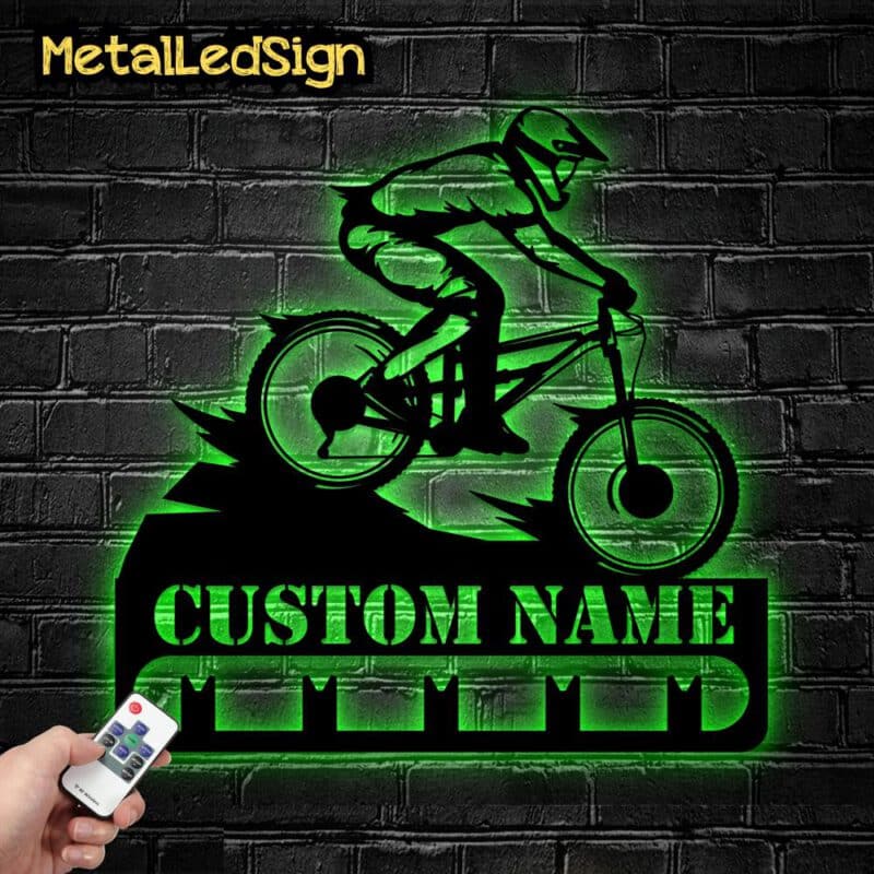 Personalized-Mountain-Bike-Medal-Hanger-Wall-Art-Led-Light-6