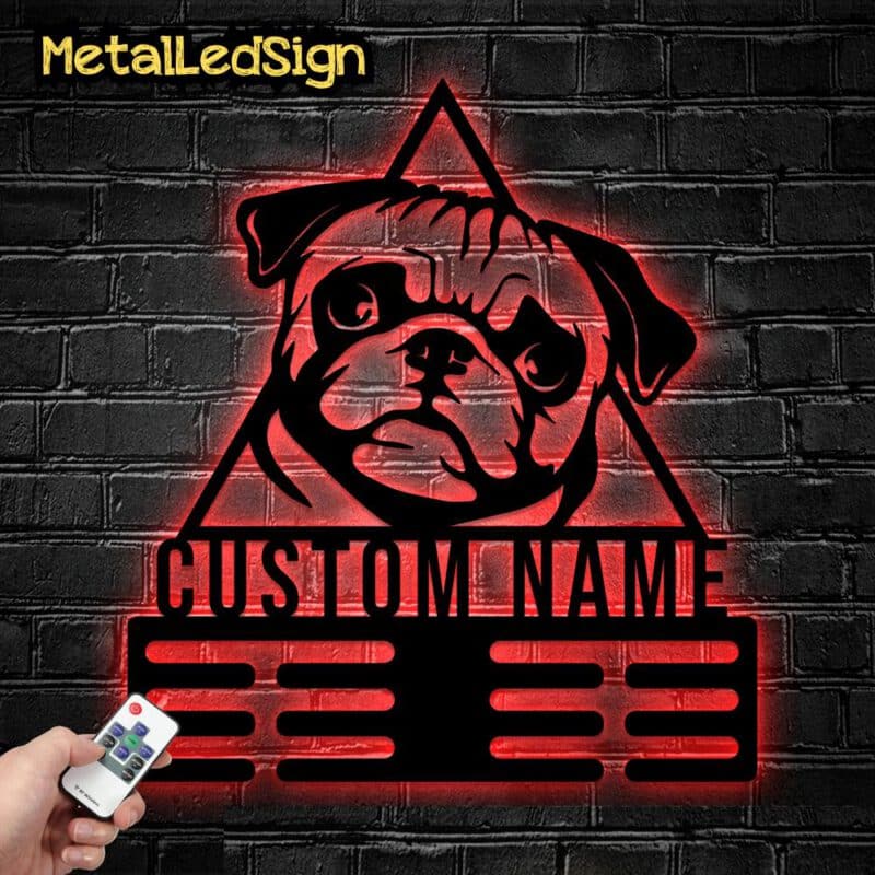 Personalized-Pug-Dog-Metal-Hanger-2