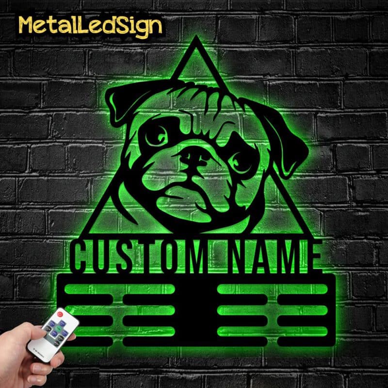 Personalized-Pug-Dog-Metal-Hanger-8