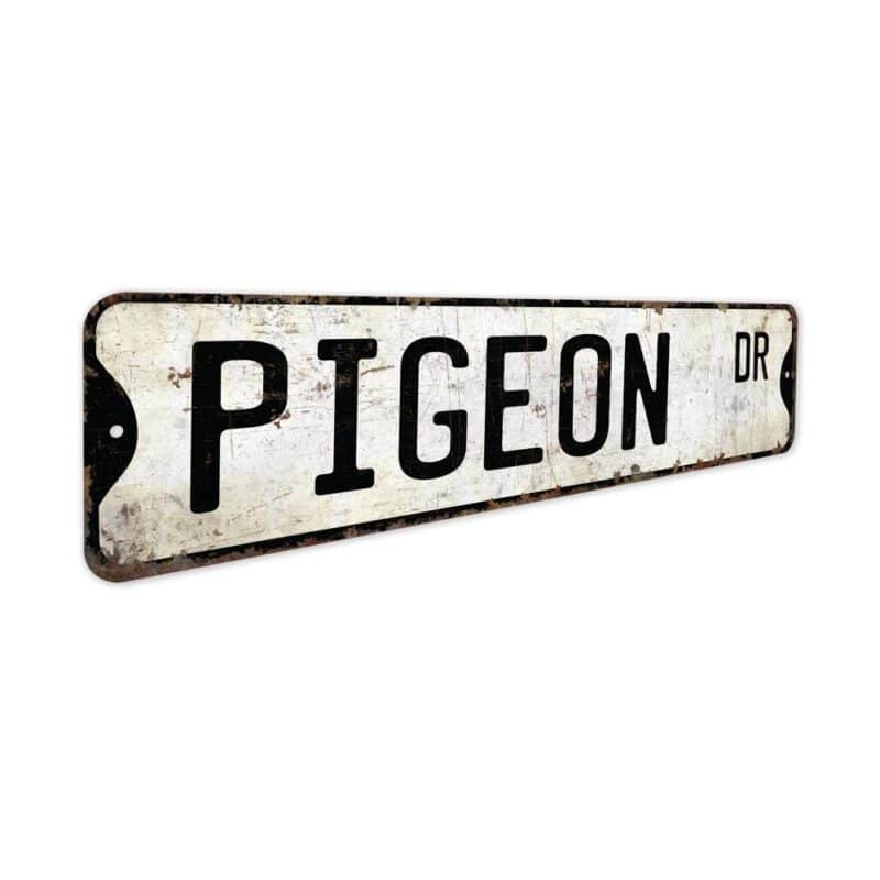 Pigeon-Premium-Quality-Rustic-Metal-Sign-3