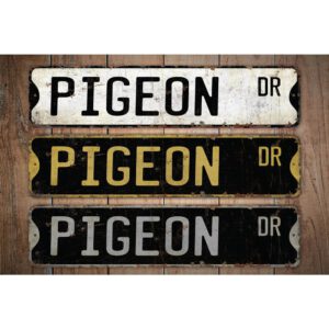 Pigeon-Premium-Quality-Rustic-Metal-Sign-Images