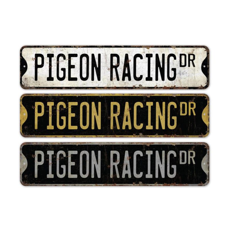 Pigeon-Racing-Premium-Quality-Rustic-Metal-Sign-2