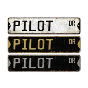 Pilot-Premium-Quality-Rustic-Metal-Sign-2