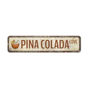 Pina-Colada-Cove-Premium-Quality-Rustic-Metal-Sign-2