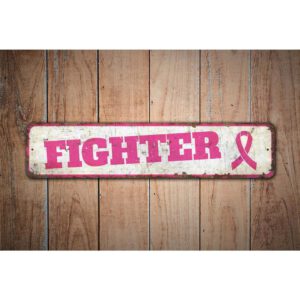 Pink-Ribbon-Sign-Premium-Quality-Rustic-Metal-Sign-Images