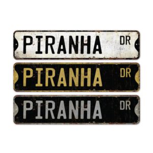 Piranha-Premium-Quality-Rustic-Metal-Sign-2