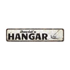 Plane-Hanger-Sign-Premium-Quality-Rustic-Metal-Sign-2