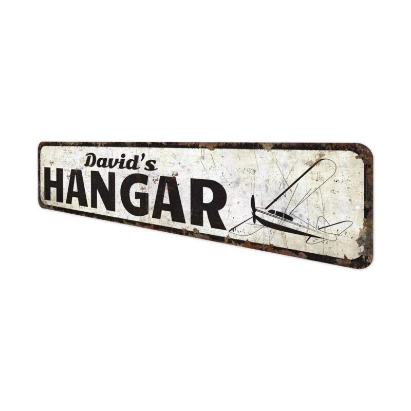 Plane-Hanger-Sign-Premium-Quality-Rustic-Metal-Sign-4