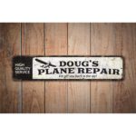 Plane-Repair-Sign-Premium-Quality-Rustic-Metal-Sign-Images